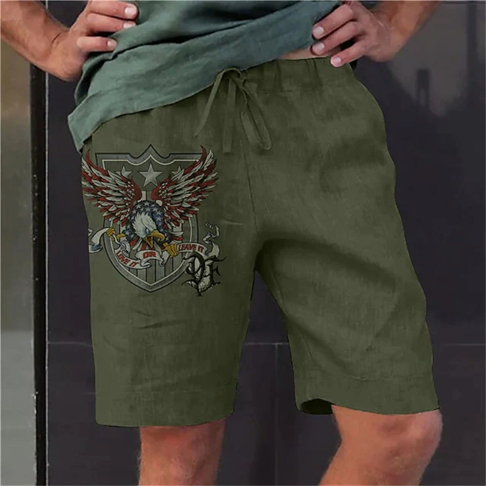 Niños al por mayor pantalones cortos de gran tamaño casual impresos de cinco puntos pantalones cortos de playa